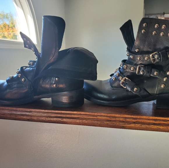 Steve Madden leather black booties, Made in Italy - Picture 5 of 6